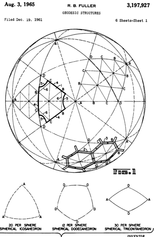 Ingeniero Buckminster Fuller, USA, 1950